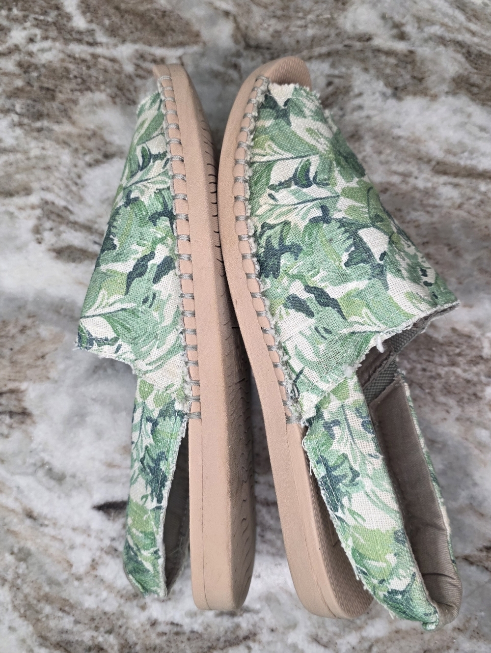 Reef Women's Escape Sling Prints Natural Palms Women's Size 8 - Picture 5 of 9